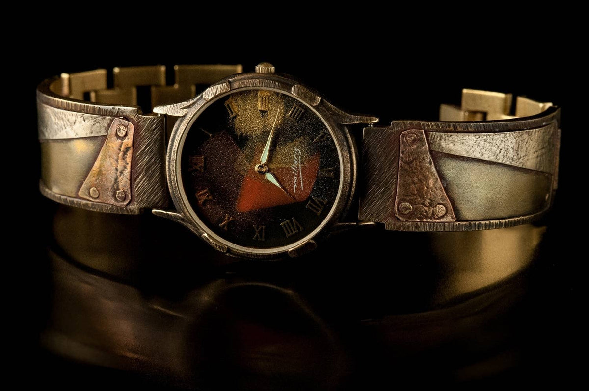 Watchcraft Torres Brass & Silver Watch - Heart of the Home Inc