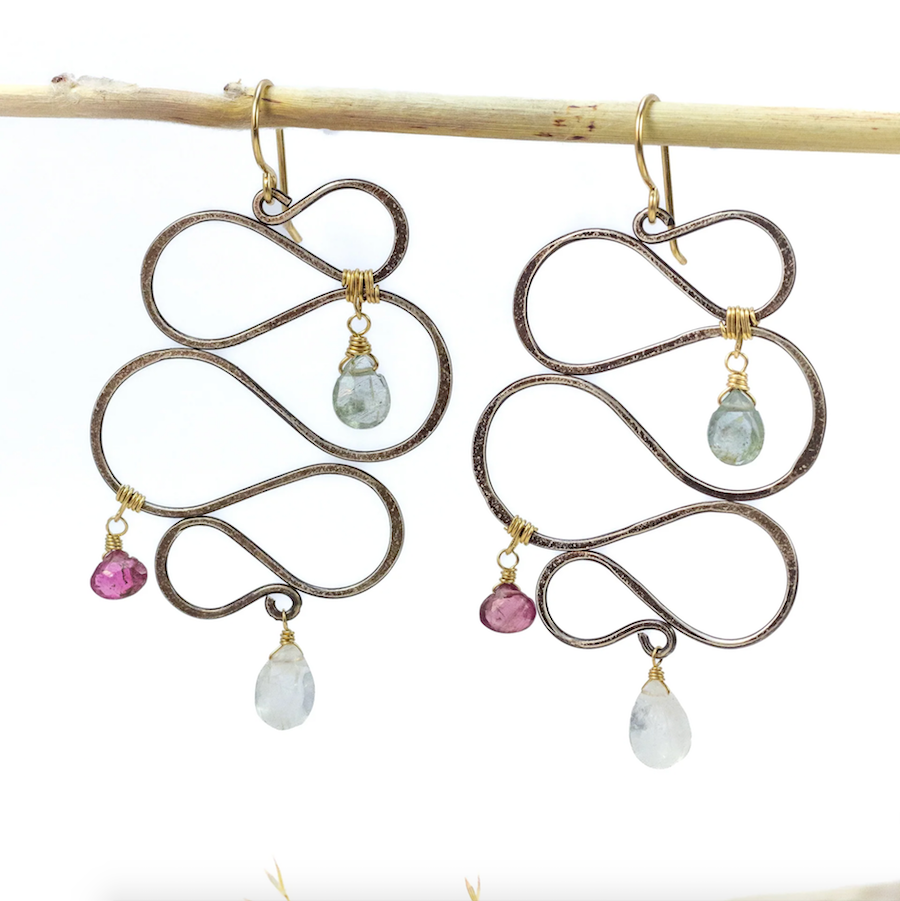 Serpent Chandelier Earrings - Heart of the Home Inc