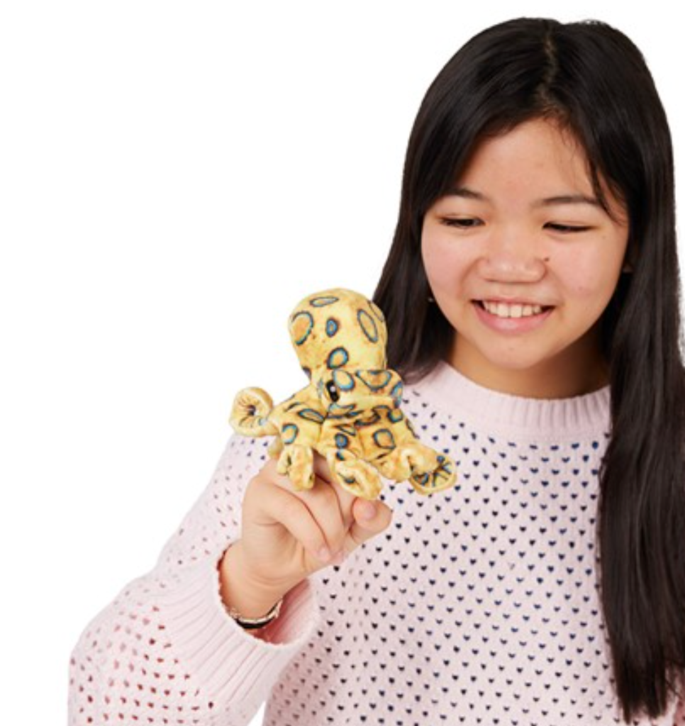 Blue-Ringed Octopus Finger Puppet - Heart of the Home Inc