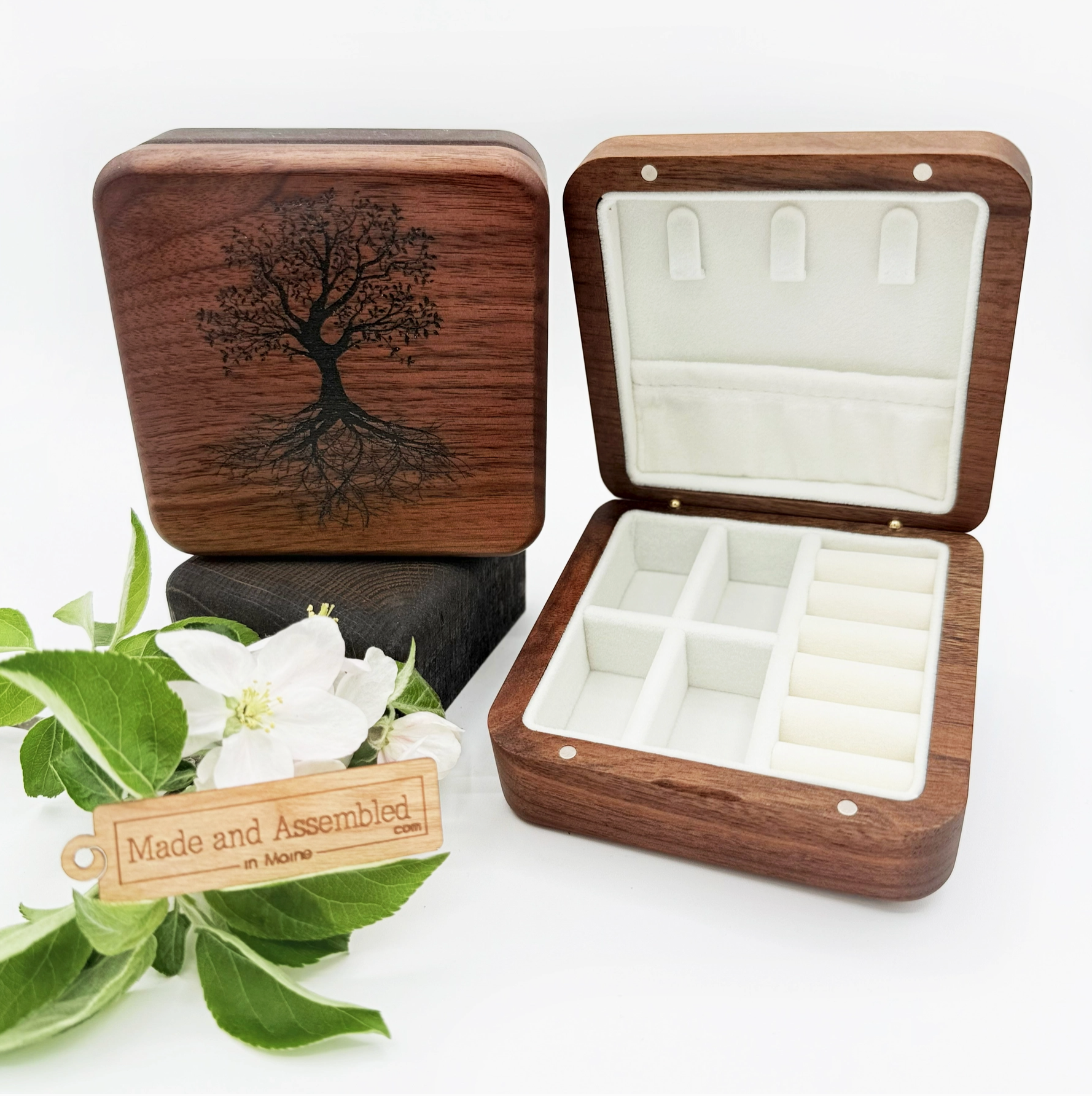 Walnut Tree of Life Jewelry Box - Heart of the Home Inc