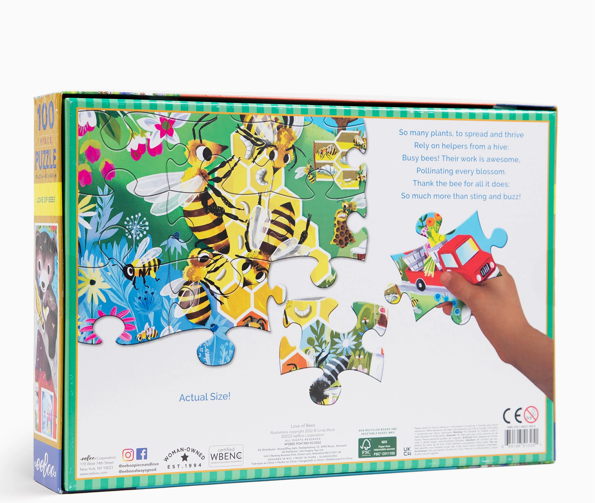 Love of Bees 100 Piece Puzzle - Heart of the Home Inc