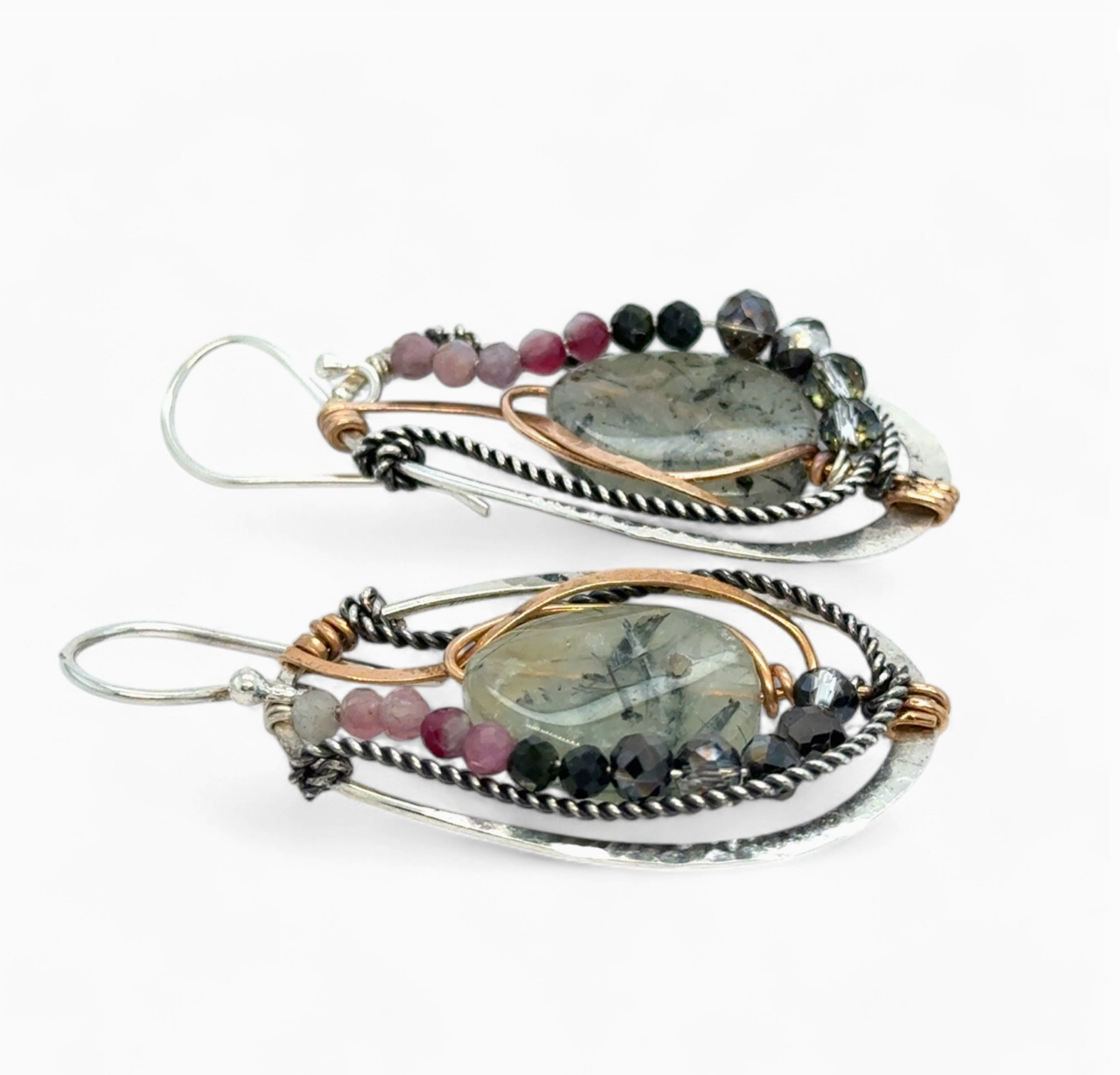 Prehnite Cameo Earrings - Heart of the Home Inc