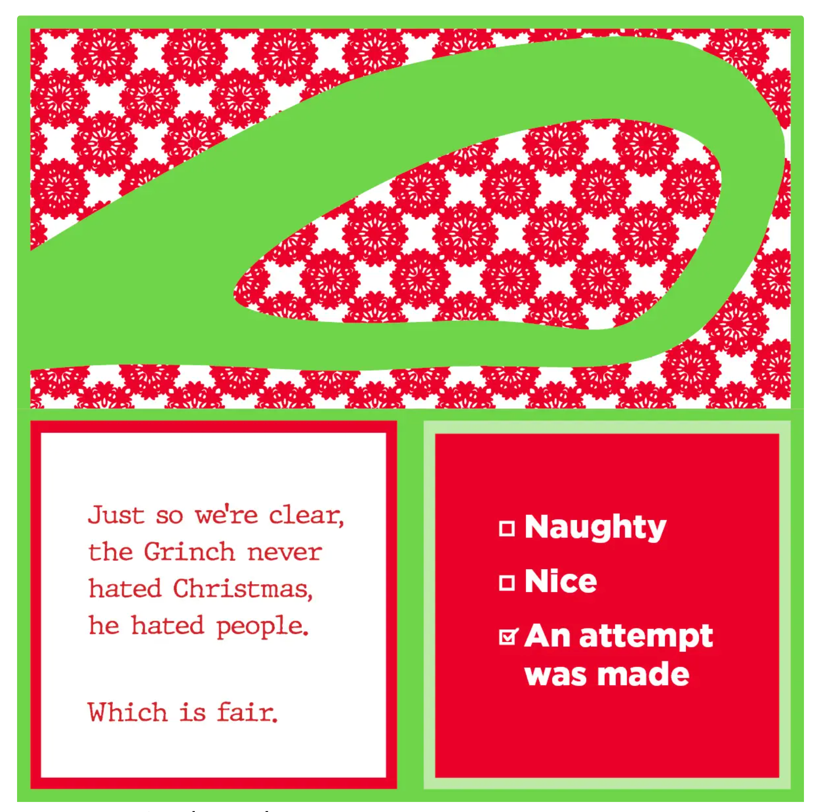 An Attempt Was Made Christmas Cocktail Napkins - Heart of the Home Inc