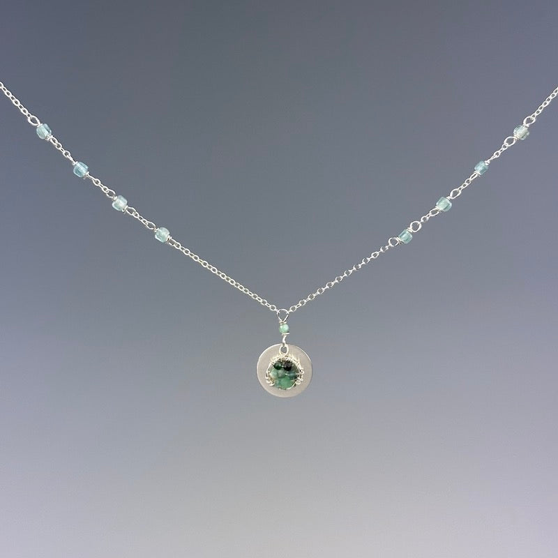 Ocean Disc Necklace - Heart of the Home Inc