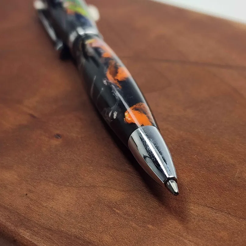 Black Splash Ballpoint Click Pen