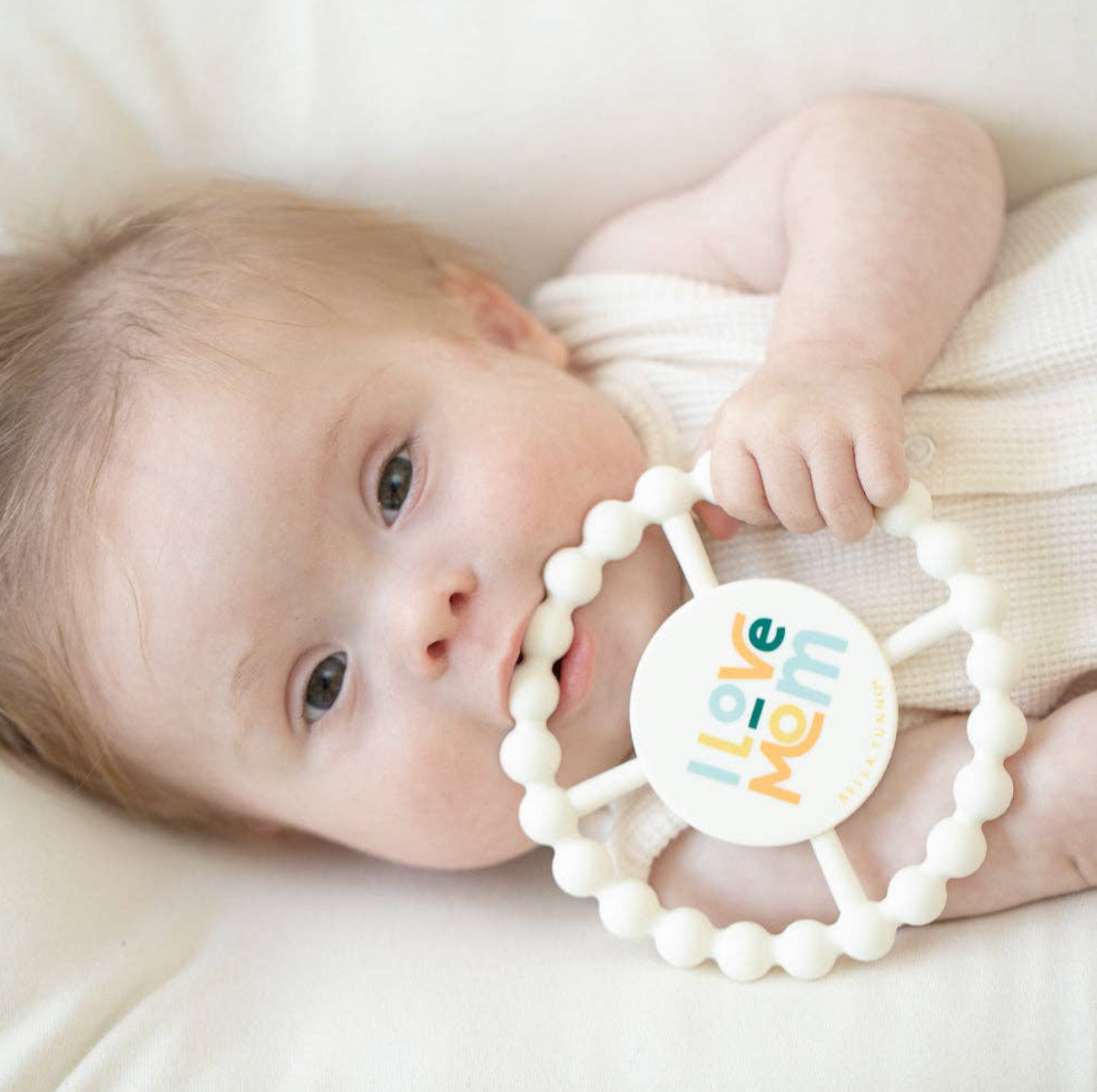 I Love Mom Teether - Heart of the Home Inc