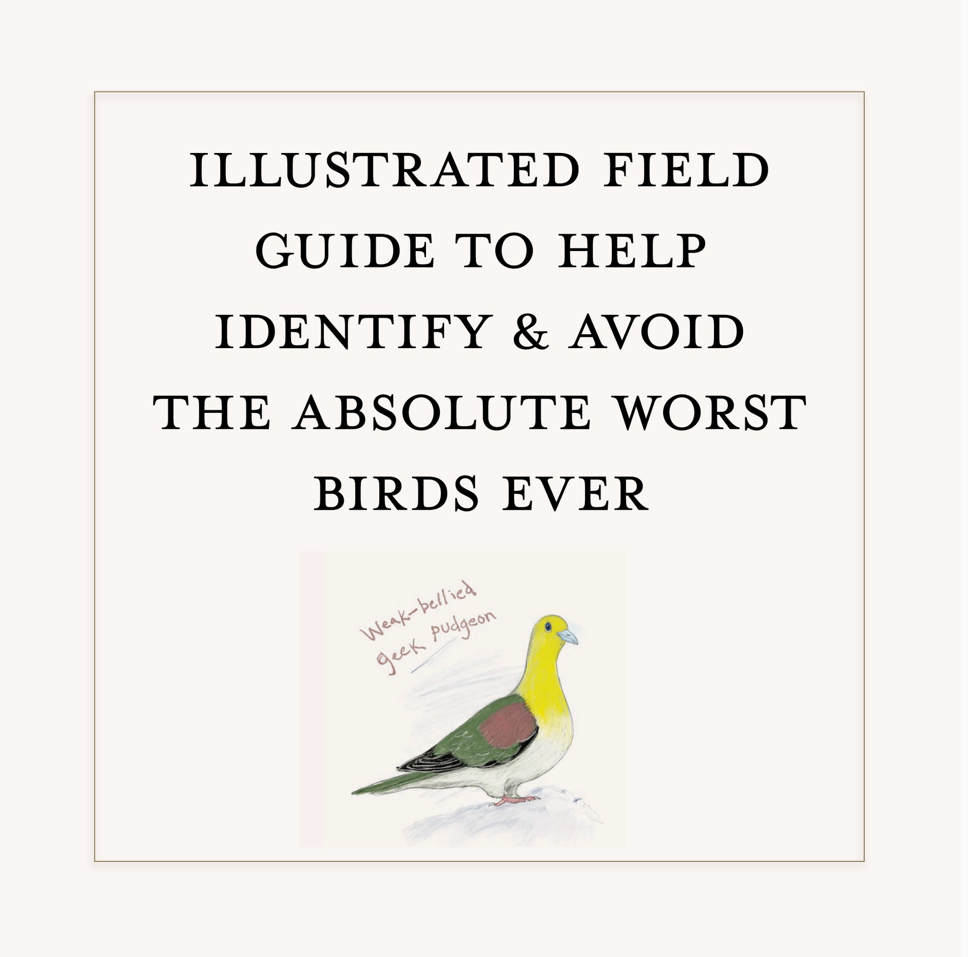 Field Guide to the Worst Birds Ever - Heart of the Home Inc