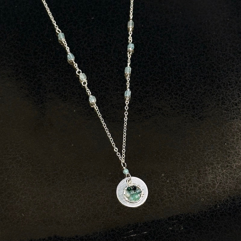 Ocean Disc Necklace - Heart of the Home Inc