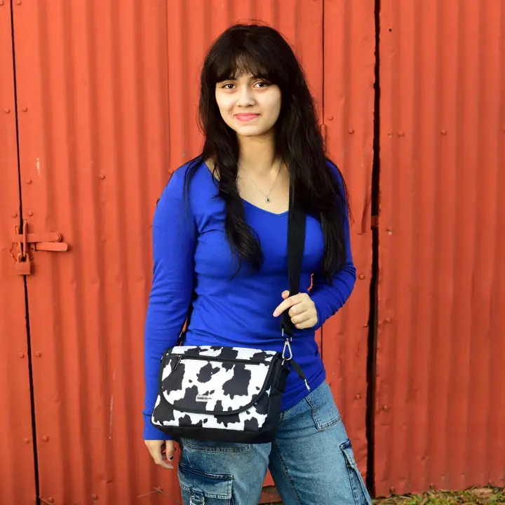 Cow Print Stride Crossbody Bag