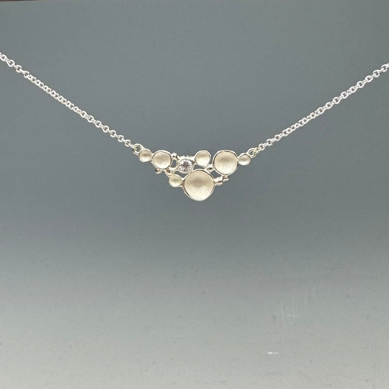 Sea Foam Crescent Necklace - Heart of the Home LV