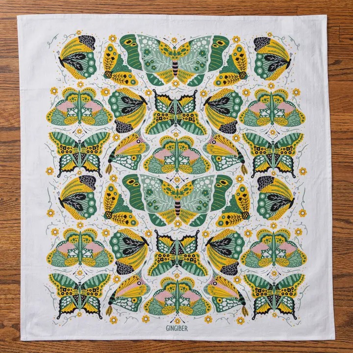 Night Butterfly Tea Towel - Heart of the Home Inc