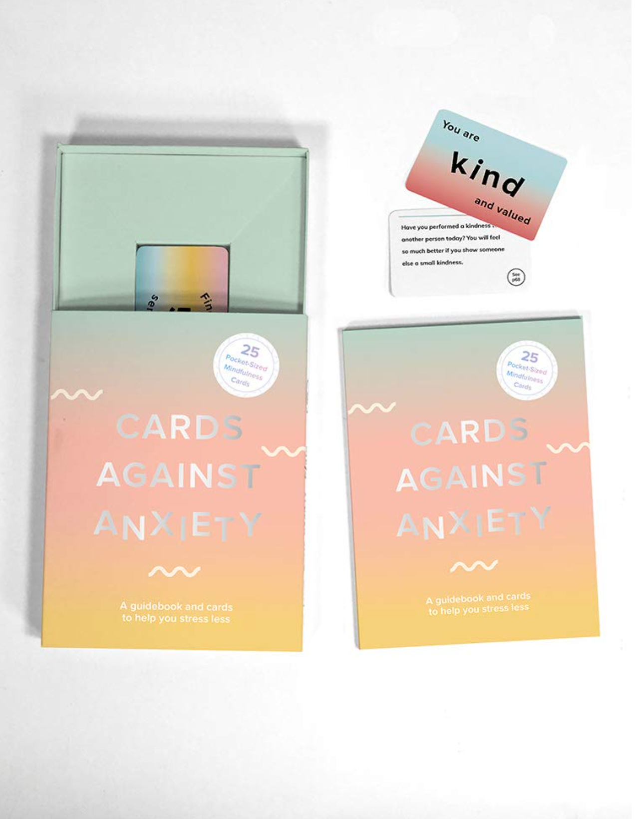 Cards Against Anxiety Guidebook & Card Set: A Guidebook and Cards to Help You Stress Less