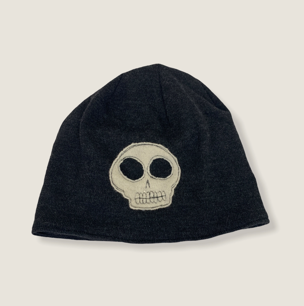 Black Wool Hat with Skull - Heart of the Home Inc