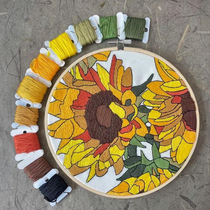 Sunflowers Embroidery Kit