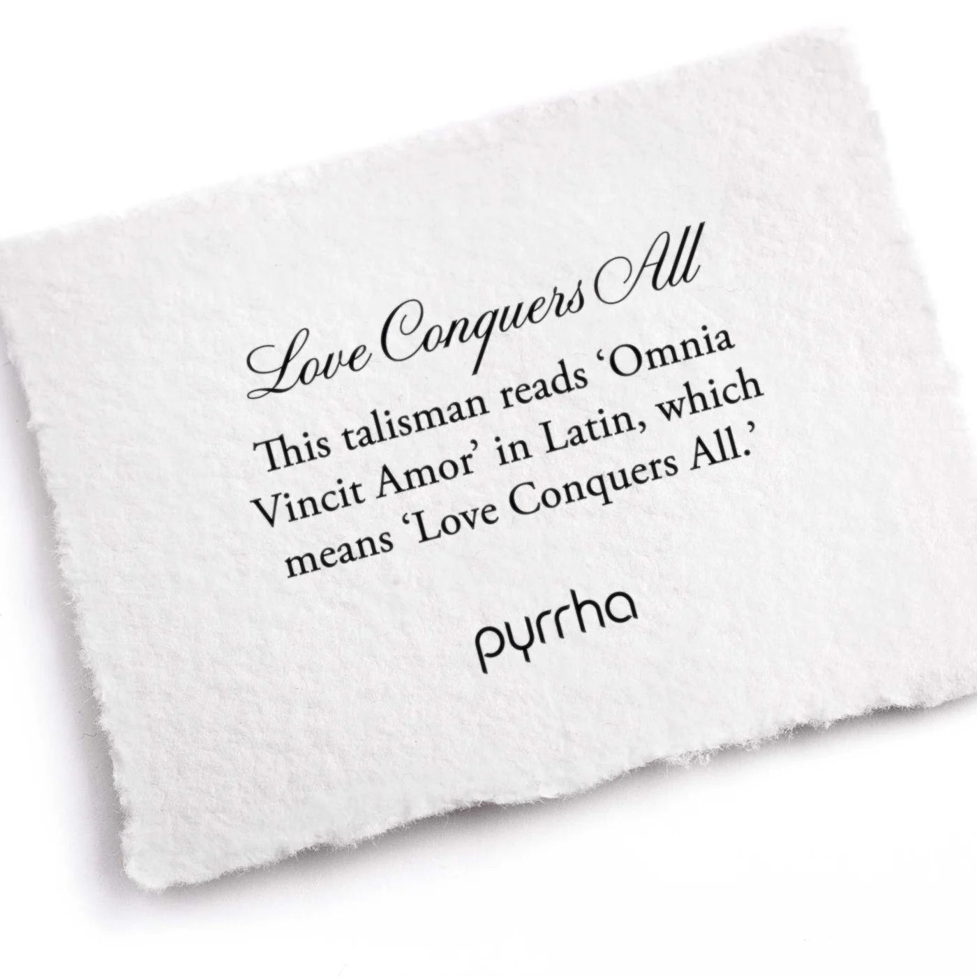 Love Conquers All Talisman in Sterling Silver
