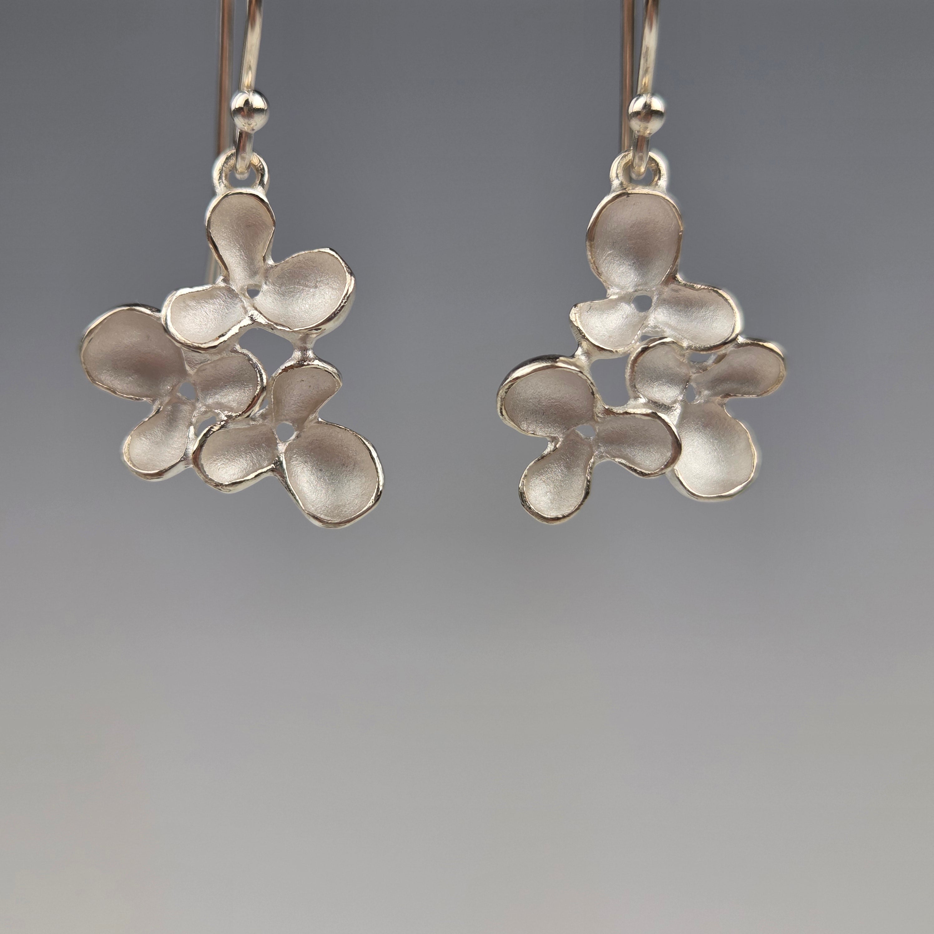 Triple Bloom Hook Earrings - Heart of the Home Inc