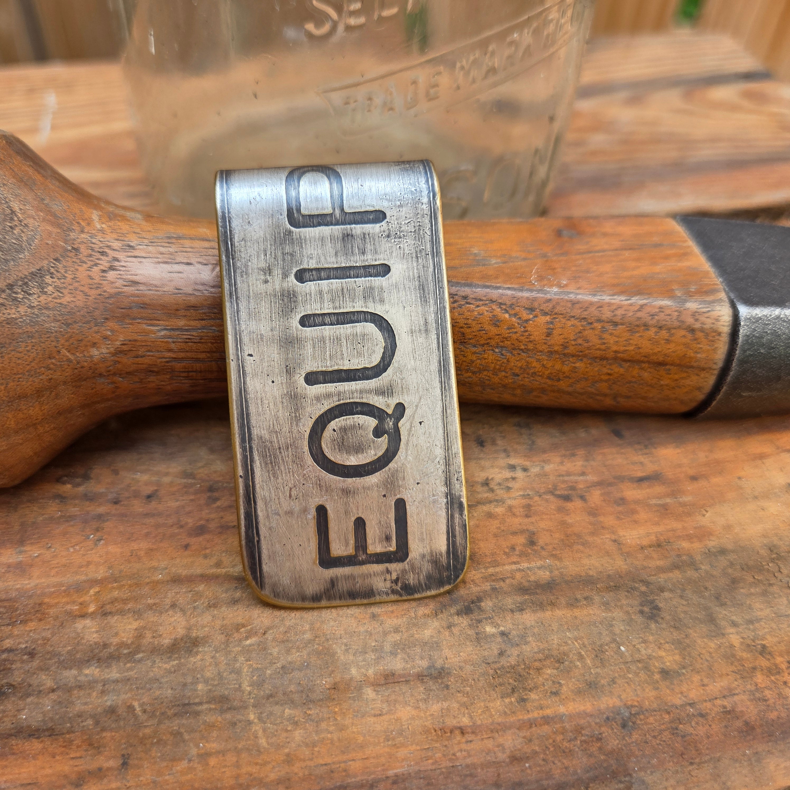 Antique Machine Plate Moneyclip - EQUIPMENT