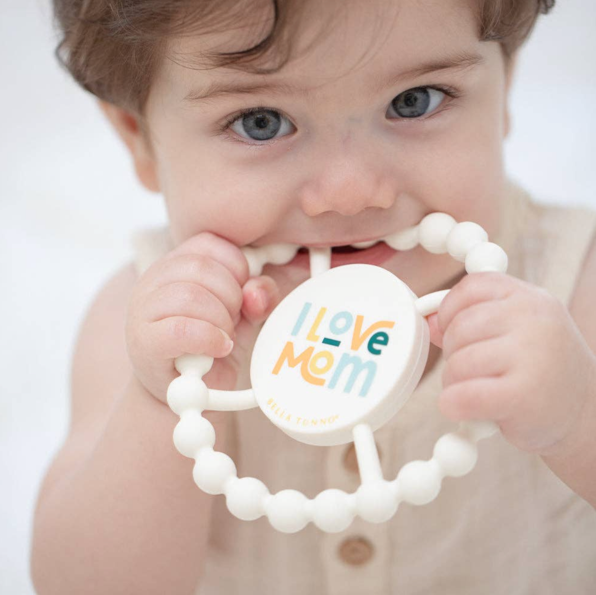 I Love Mom Teether - Heart of the Home Inc