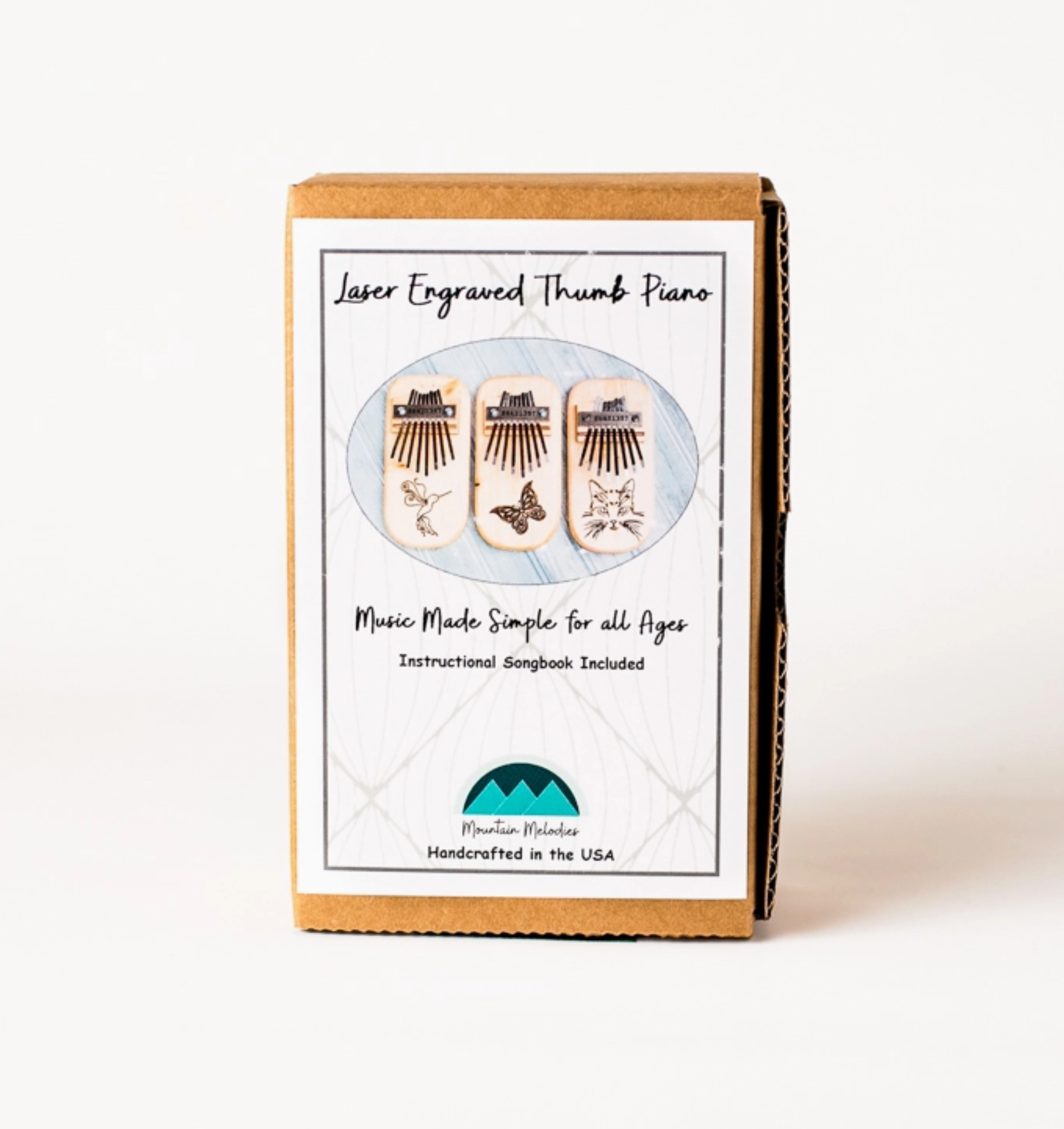 Celtic Knot Engraved Thumb Piano - Heart of the Home Inc