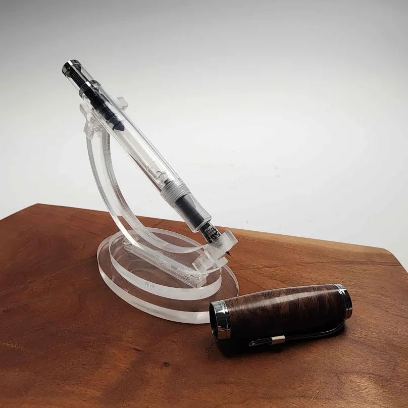 CC Pens CLARION DEMONSTRATOR FTN PEN RED RIVER BURL