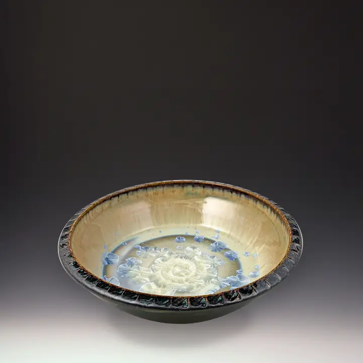 Ivory And Olive Small Tex Ceramic Platter - Heart of the Home Inc