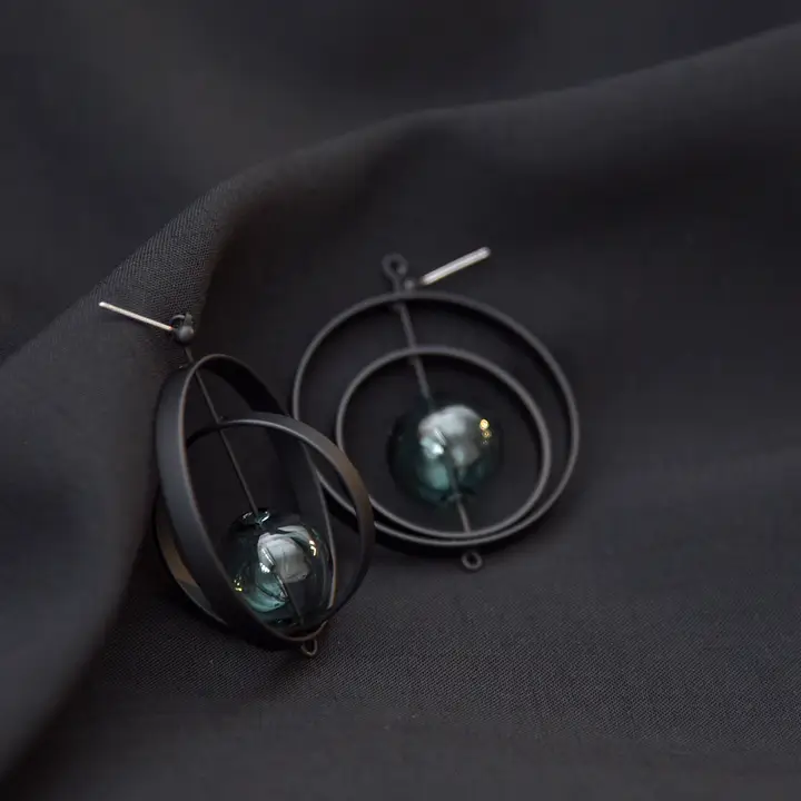 Aqua Eris Earrings - Heart of the Home LV