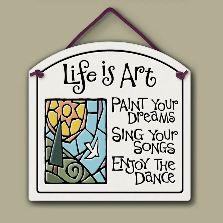 Life is Art Tile