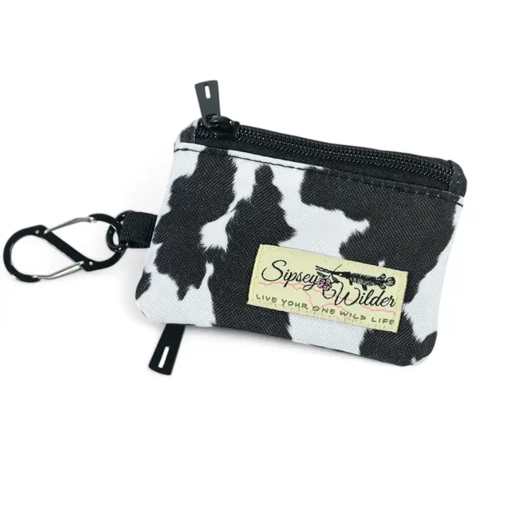Cow Print Clip Wallet