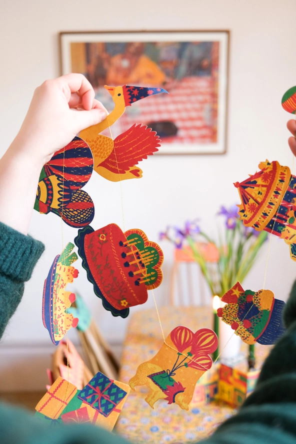 Birthday Party Garland - Heart of the Home Inc