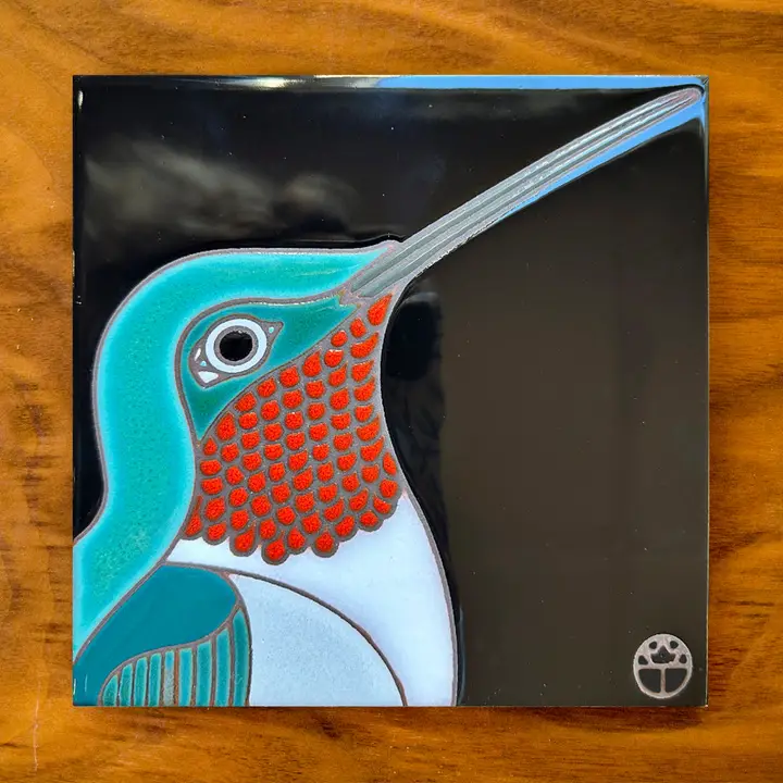 Hummimgbird Glazed Tile - Heart of the Home Inc