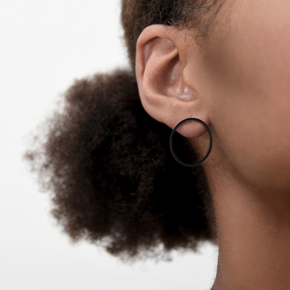 Haloes Earrings In Satin Silver - Heart of the Home Inc