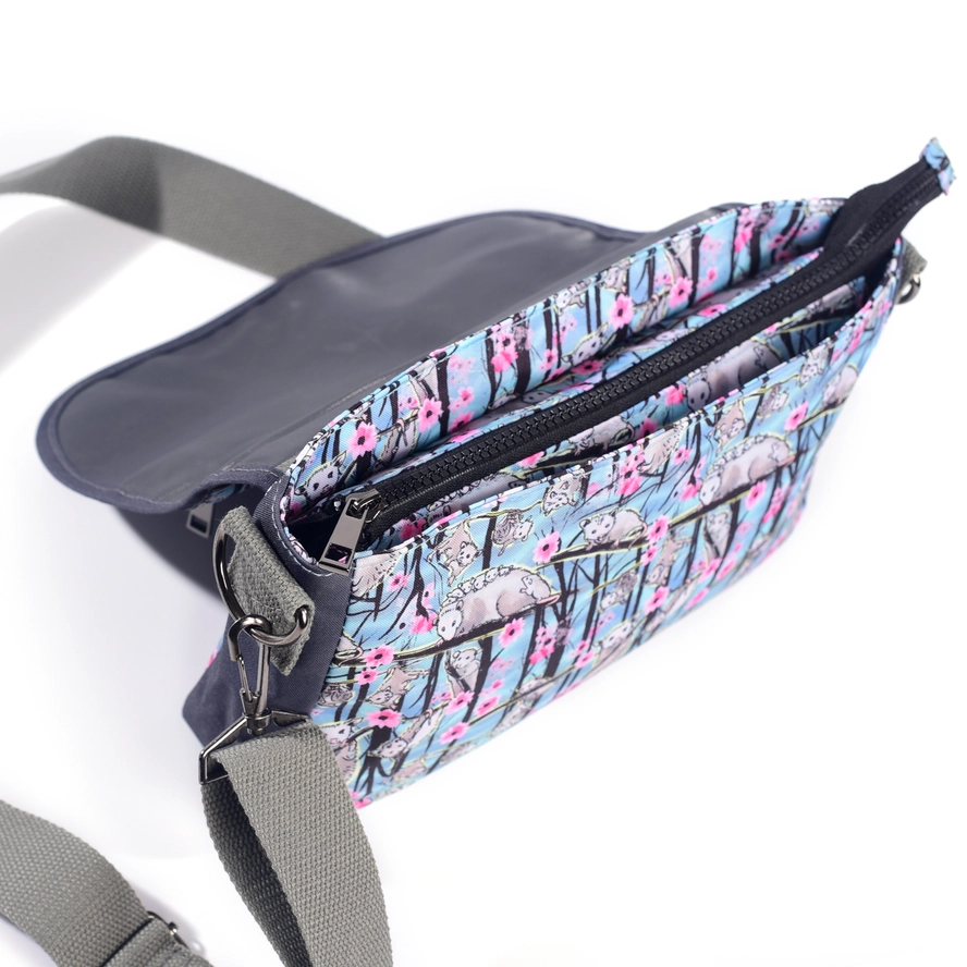 Opossum Blossom Stride Crossbody Bag - Heart of the Home Inc