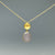 Lavender Quartz Stepping Stone Pendant in Gold Vermeil - Heart of the Home LV