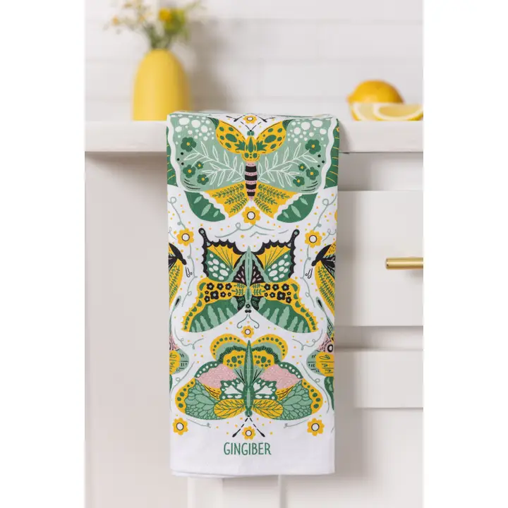 Night Butterfly Tea Towel - Heart of the Home Inc