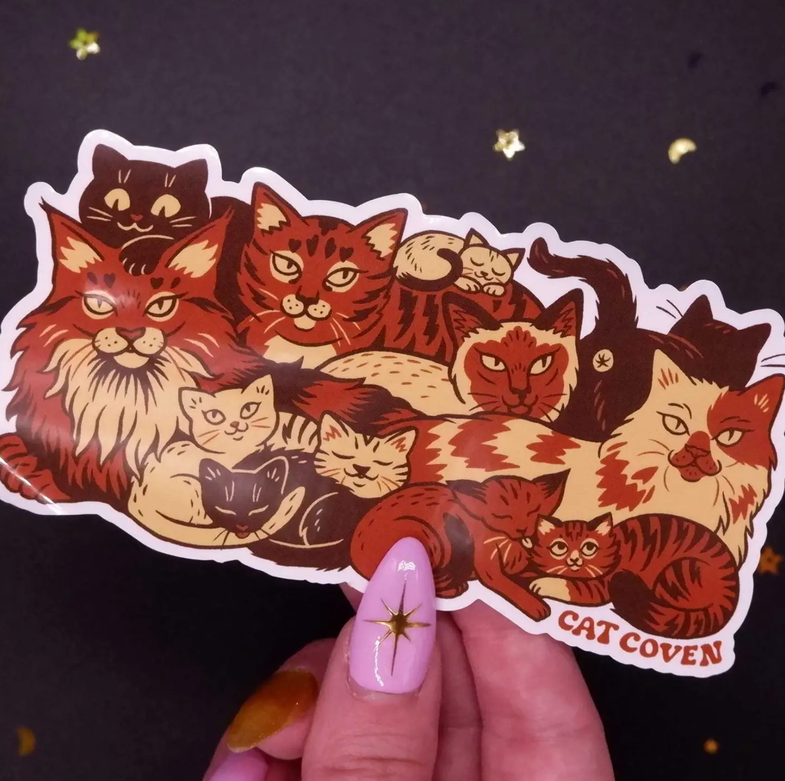 Clutter of Cats Sticker - Heart of the Home Inc