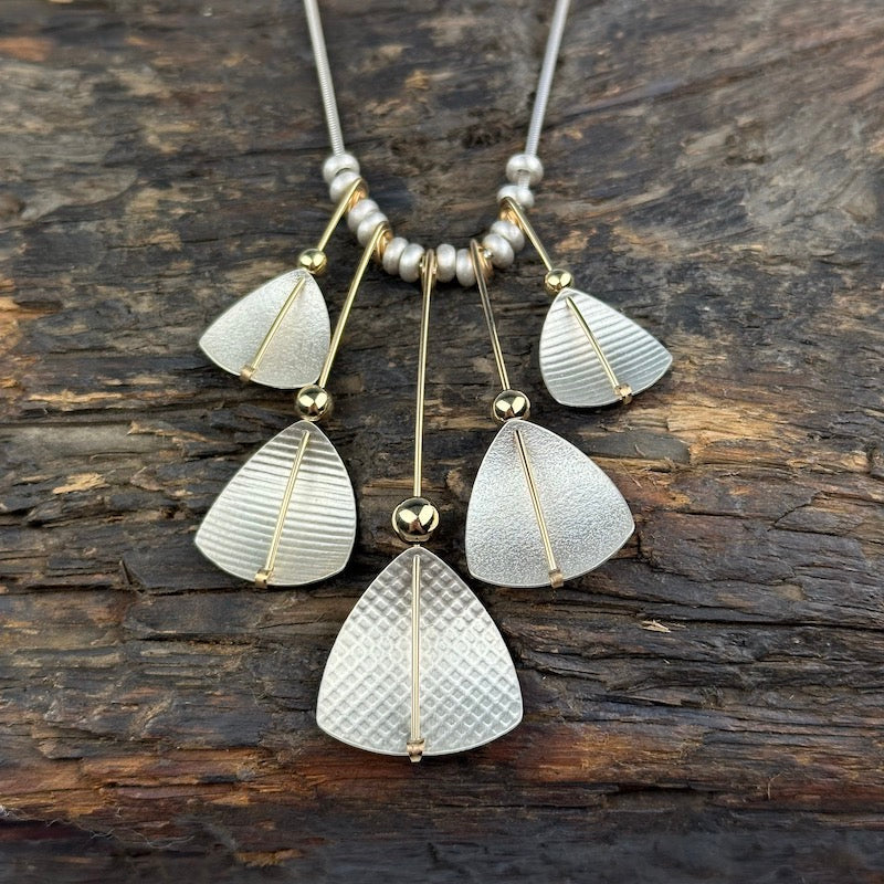 Triangle Fan Necklace - Heart of the Home Inc