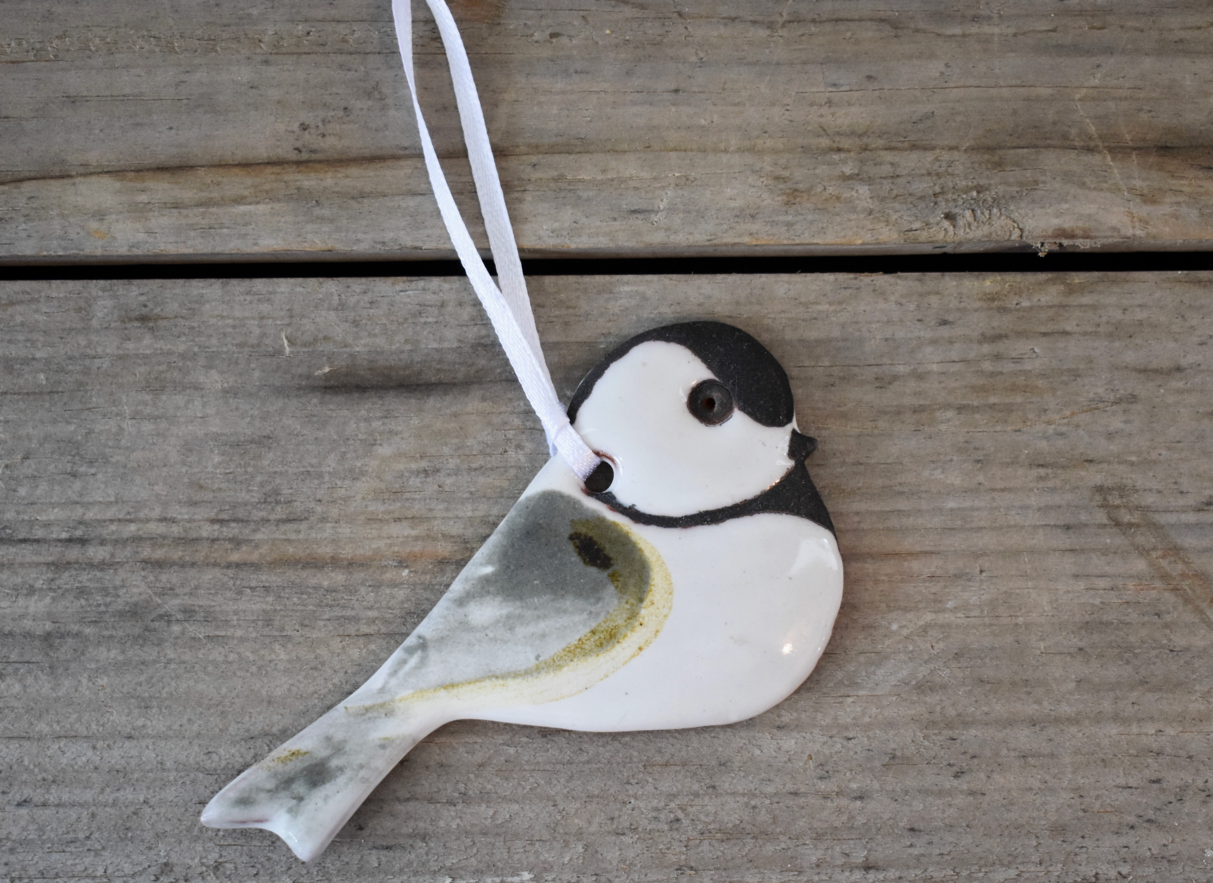 Chickadee Ceramic Ornament - Heart of the Home Inc
