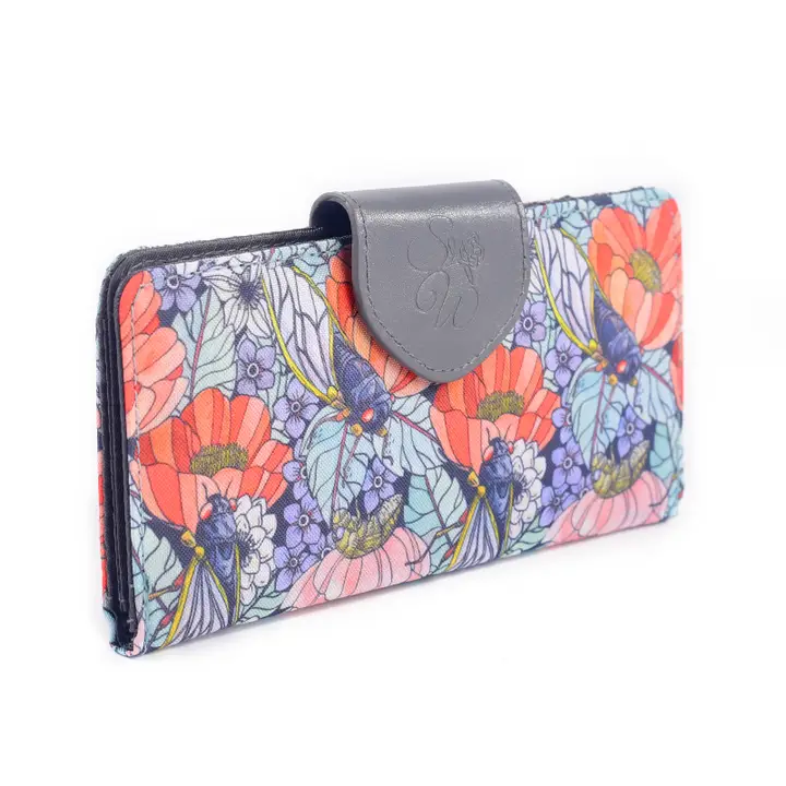 Summer Chorus Cicadas Long Wallet