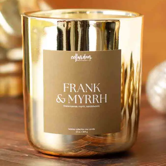 Frank & Myrrh Double Wick 13oz Candle - Heart of the Home Inc