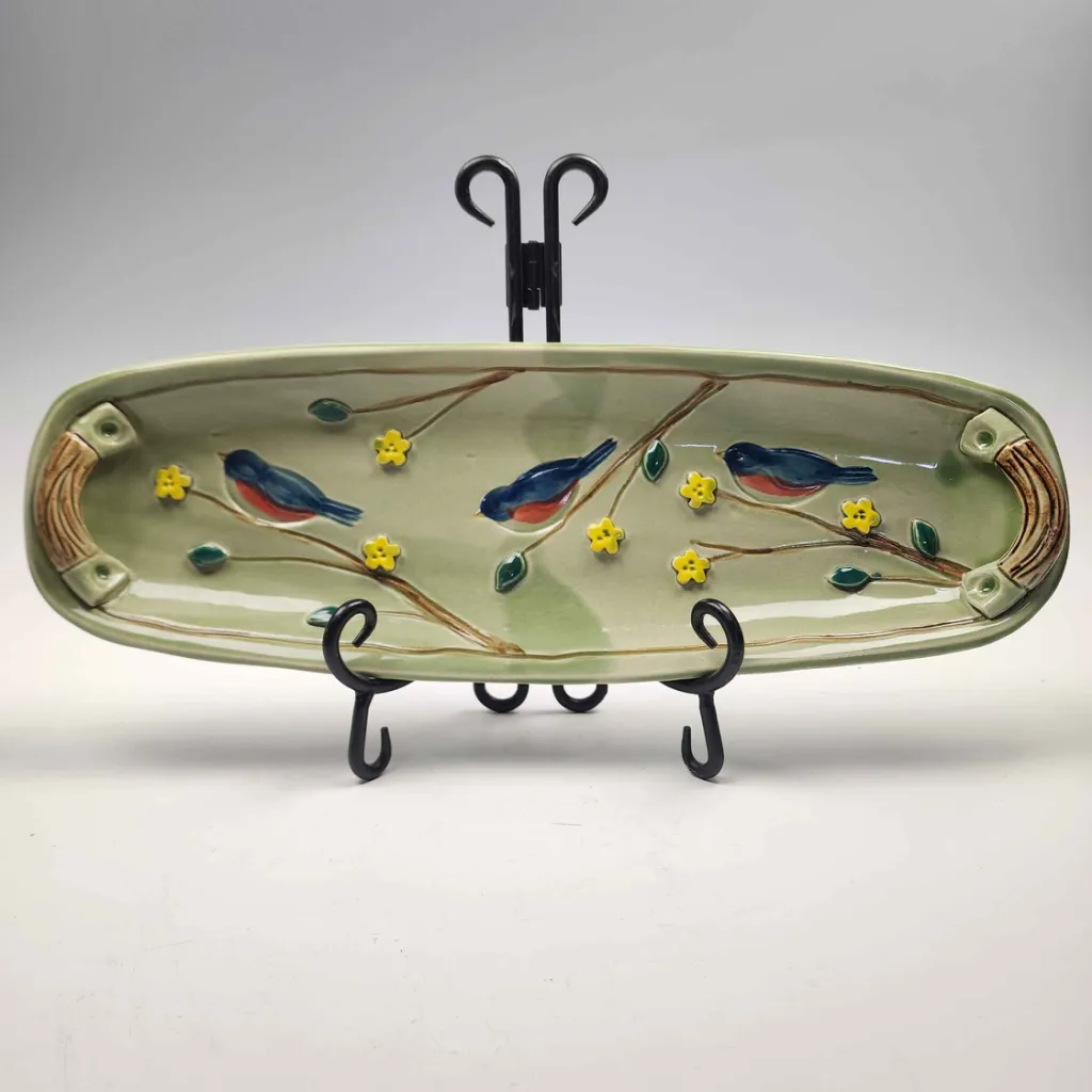 Bluebird Long Serving Tray Green
