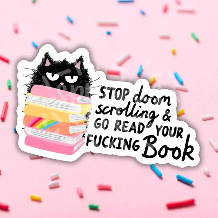 Stop Doomscrolling Sticker