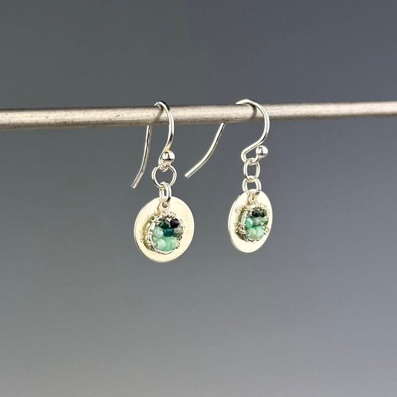 Ocean Disc Earrings - Heart of the Home Inc