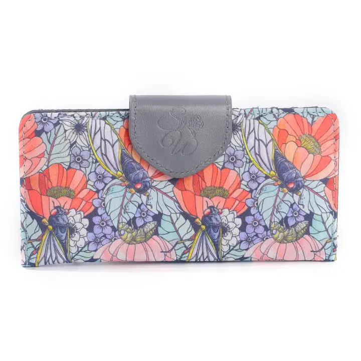 Summer Chorus Cicadas Long Wallet
