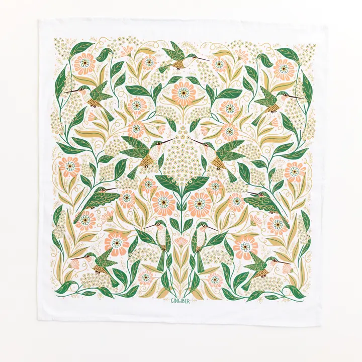 Hummingbird Tea Towel - Heart of the Home Inc