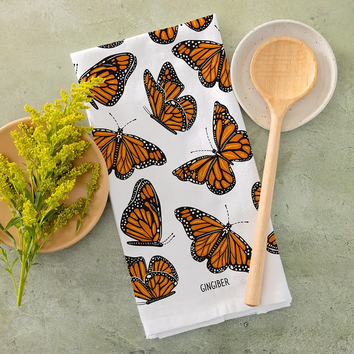 Monarch Flight Tea Towel
