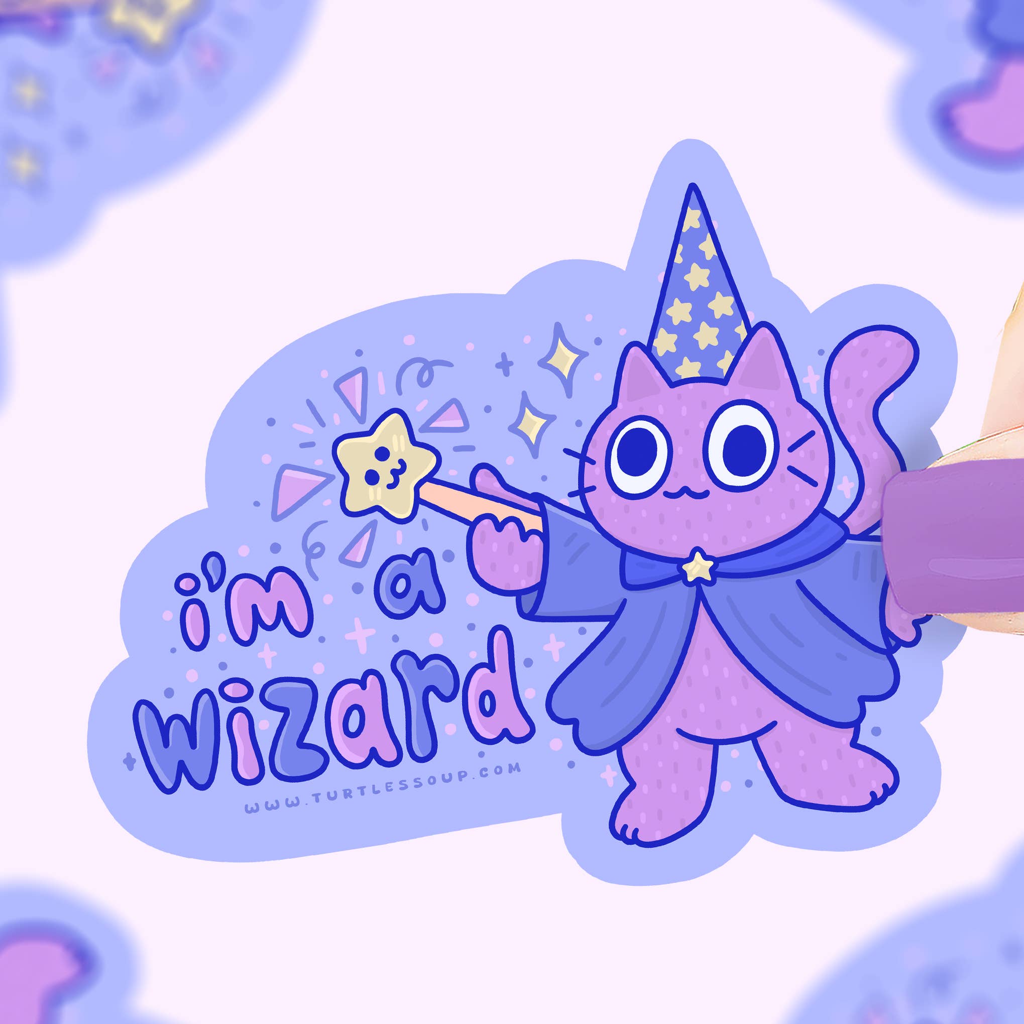 I'm A Wizard Kitty Sticker