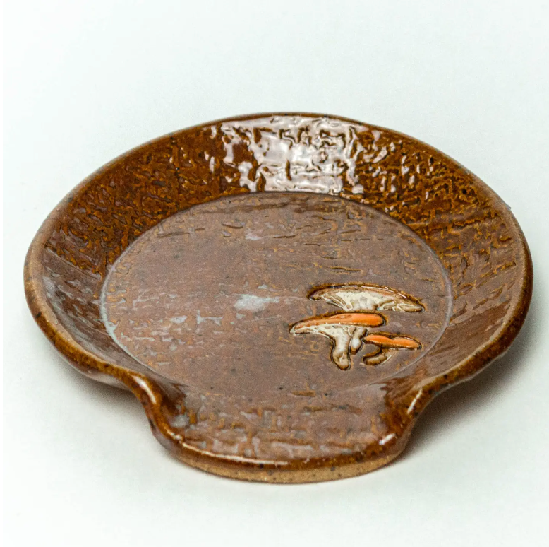 Jack-O'-Lantern Mushroom Pattern Spoon Rest - Heart of the Home Inc
