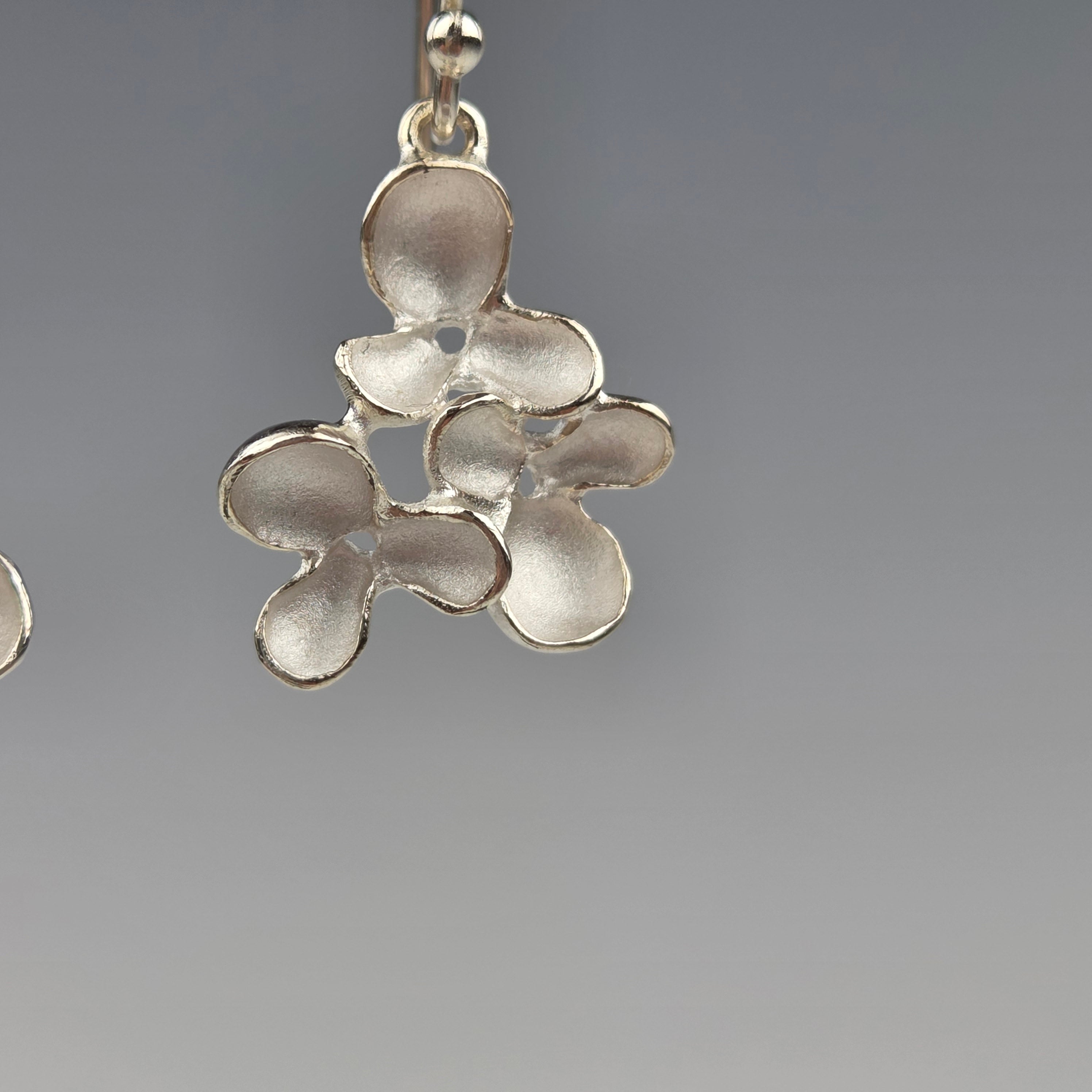 Triple Bloom Hook Earrings - Heart of the Home Inc