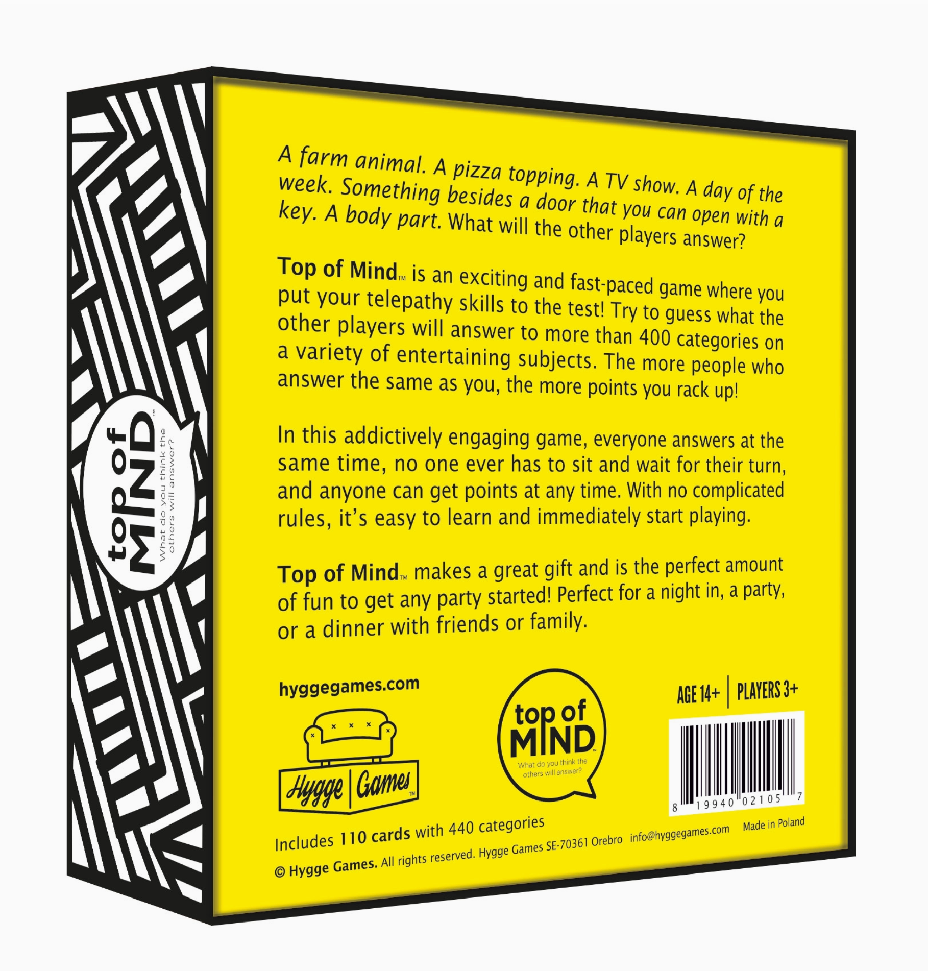 Top of Mind Game - Heart of the Home Inc