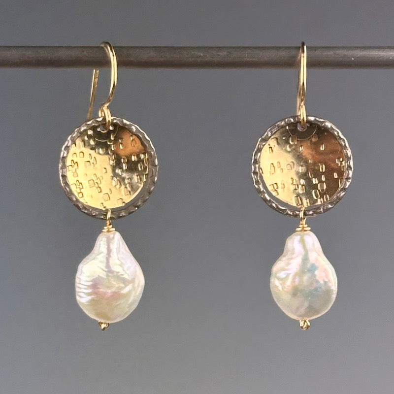 Golden Disk Earrings